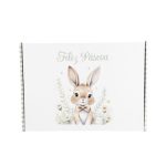 Caixa Cartão Branca 37x27x12cm Páscoa Coelho c/ Laço – Norpack - Image 6