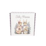Caixa Cartão Branca 20x20x7cm Páscoa Família Coelhos – Norpack - Image 2