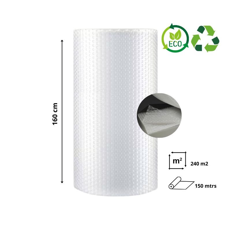 Rolo-de-Plastico-Bolha-de-Ar-c-Espuma-05-x-5-mts.png Rolo de Plástico de Bolha de Ar ♻️Reciclado Laminado c/ Espuma Polietileno 1mm 160cmx150mtrs - Ideal para a INDÚSTRIA EM GERAL – Norpack - Image 1