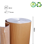 Rolo de Plástico de Bolha de Ar c/ Kraft ♻️Reciclado 160cmx175mtrs – Proteção para Envios, E-commerce e Mudanças – Norpack