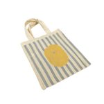 Saco Algodão Crú 22x26cm Coleção Verão Riscas Azuis e Amarelas – Norpack - Image 5