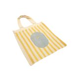Saco Algodão Crú 22x26cm Coleção Verão Riscas Azuis e Amarelas – Norpack - Image 3