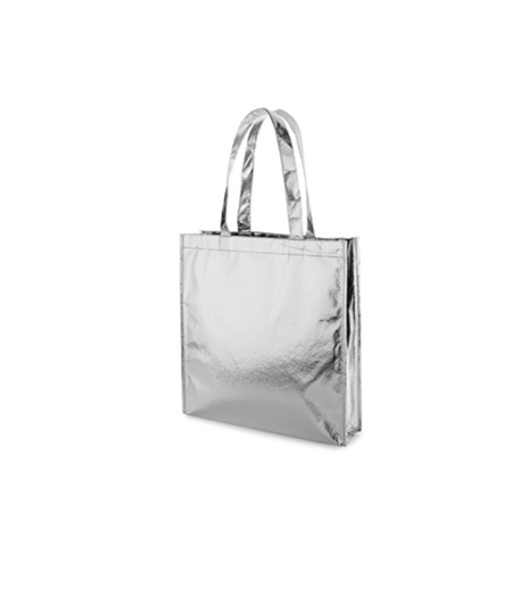Saco-Non-Woven-Prateado-Laminado-34x35x8cm.png Saco Non-Woven Prateado Laminado 34x35x8cm – Norpack - Image 1