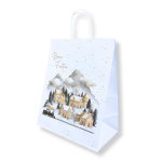 Saco Papel Branco 26x14x32cm “Vila Natal” – Norpack