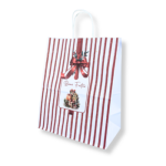 Saco Papel Branco / Kraft 26x14x32cm “Presente de Natal” – Norpack - Image 5