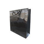 Saco Papel Preto Brilhante c / Asa Cordão - Ideal para ofertas! – Norpack