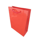 Saco Papel Vermelho Brilhante c / Asa Cordão - Ideal para ofertas! – Norpack