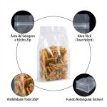 Saco Stand-Up Box Transparente PET+PE com Fecho Zip e Fundo Retangular – Estabilidade e Visibilidade 360º (Caixa 200 un.) – Norpack - Image 5