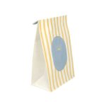 Saco Papel Branco Fundo Quadrado 14x8x24cm Coleção Verão Riscas Azuis e Amarelas – Norpack - Image 8