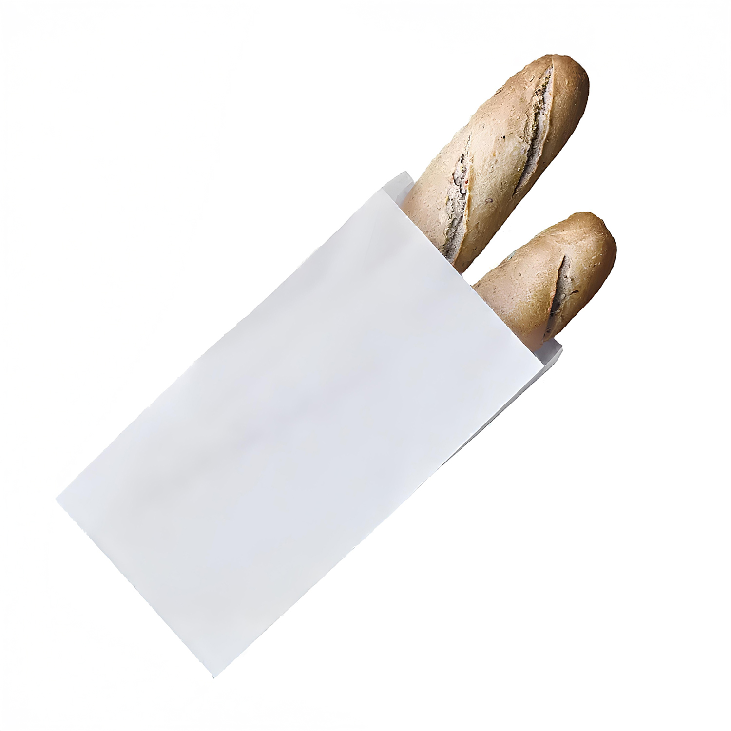 Sacos-Branco-Pao.jpg Saco Papel Pão Branco - Take Away/Bolos/Frutas e Legumes – Norpack - Image 1