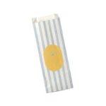 Saco Papel Pão S-005 Branco 14x5x31cm Coleção Verão Riscas Azuis e Amarelas – Norpack - Image 6