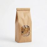 Saco Doypack Papel Kraft c/ Clip e Janela Transparente: Ideal para Especiarias, Café e Pastelaria (Pack 200 un.) – Norpack