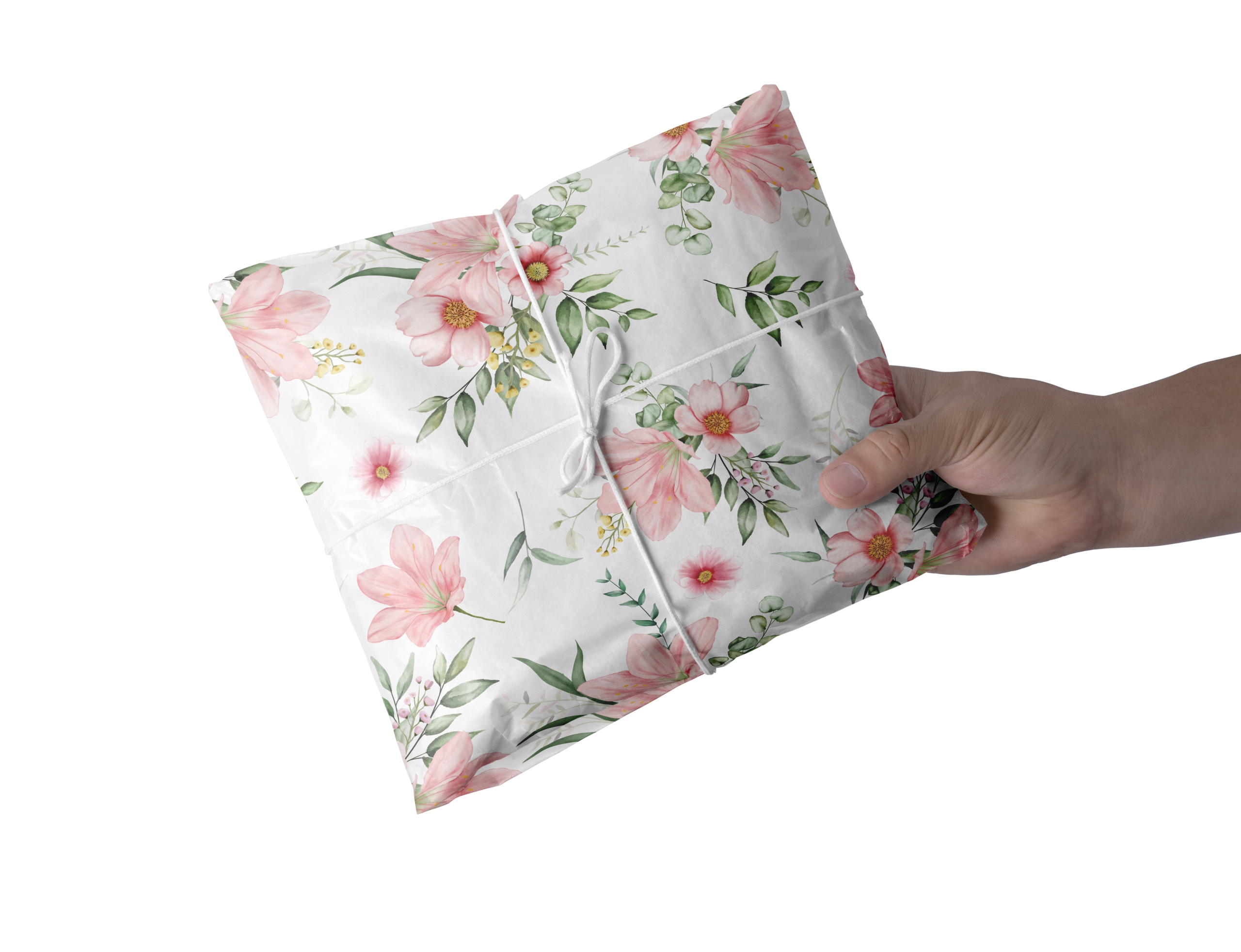 Vegetal-50x75-padrao-flores-dia-da-mae.png Papel Vegetal Flores Rosa – Pack 25Fls Ideal para Embrulhos de Encomendas e Ofertas! – Norpack - Image 1