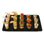 Bandeja Cartão Gourmet / Catering 1100 G/M2 32x42cm Dourado / Preto Pack 25 un. – Norpack