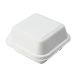 Caixa Bentô Cake / Hambúrguer Cana de Açucar Cor Natural 15x15x8cm Pack 50 - Take Away / Pastelaria – Ecológicos! Descartáveis! Resistentes! – Norpack - Image 5