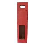 Caixa Cartão Vermelho 1 Garrafa c/Janela 9x9x40cm – Norpack - Image 3