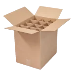 Caixa Cartão para 12 Garrafas 31×23,5x33cm c/Divisórias – Norpack