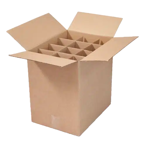 caixa-12-garrafas_embalsantos.webp Caixa Cartão para 12 Garrafas 31×23,5x33cm c/Divisórias – Norpack - Image 1