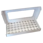 Caixa Cartão Branca 440x220x55mm p/ 50 Brigadeiros c/Janela Quadrada c/Impressão – Norpack - Image 5