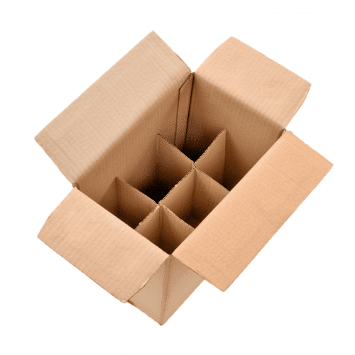 caixa-6-garrafas-04-700x700-500x500-1-1.png Caixa Cartão para 6 Garrafas 26x18x35cm c/Divisórias- Especial MUDANÇAS! – Norpack - Image 1