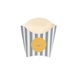 Caixa Cartão Branco para Batata Frita 13x8x13,5cm Coleção Verão Riscas Azuis – Norpack - Image 4