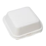 Caixa Bentô Cake / Hambúrguer Cana de Açucar Cor Natural 15x15x8cm Pack 50 - Take Away / Pastelaria – Ecológicos! Descartáveis! Resistentes! – Norpack - Image 4
