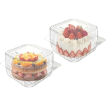 Caixa Plástica p/ Bolo 9x10x7cm Pack 50 unidades – Norpack