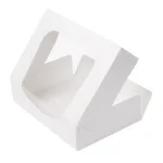 Caixa Branca c/Janela 17,5x12x4,5cm Pack 50 - Take Away/Pastelaria/Bolos/Sushi – Norpack - Image 2