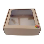 Caixa Cartão Presente c/Janela Quadrada 20x20x7cm c/Impressão – Norpack - Image 2