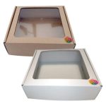 Caixa Cartão Presente c/Janela Quadrada 20x20x7cm c/Impressão – Norpack - Image 5