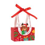 Caixa Cartolina Natal Borgonha 10x5.2x6cm /15.5cm Pack 5 unid – Norpack