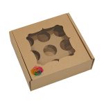 Caixa Cartão Kraft p/ Brigadeiros c/Janela Vintage c/Impressão – Norpack