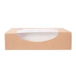 Caixa Kraft c/ janela 17,5x12x4,5cm Pack 50 - Take Away/Pastelaria/Bolos/Sushi – Norpack - Image 10