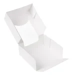 Caixa Branca c/Janela 10x10x4cm Pack 50 - Take Away/Pastelaria/Bolos/Sushi – Norpack - Image 3
