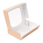 Caixa Kraft c/ janela 17,5x12x4,5cm Pack 50 - Take Away/Pastelaria/Bolos/Sushi – Norpack - Image 3