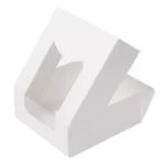 Caixa Branca c/Janela 10x10x4cm Pack 50 - Take Away/Pastelaria/Bolos/Sushi – Norpack - Image 5
