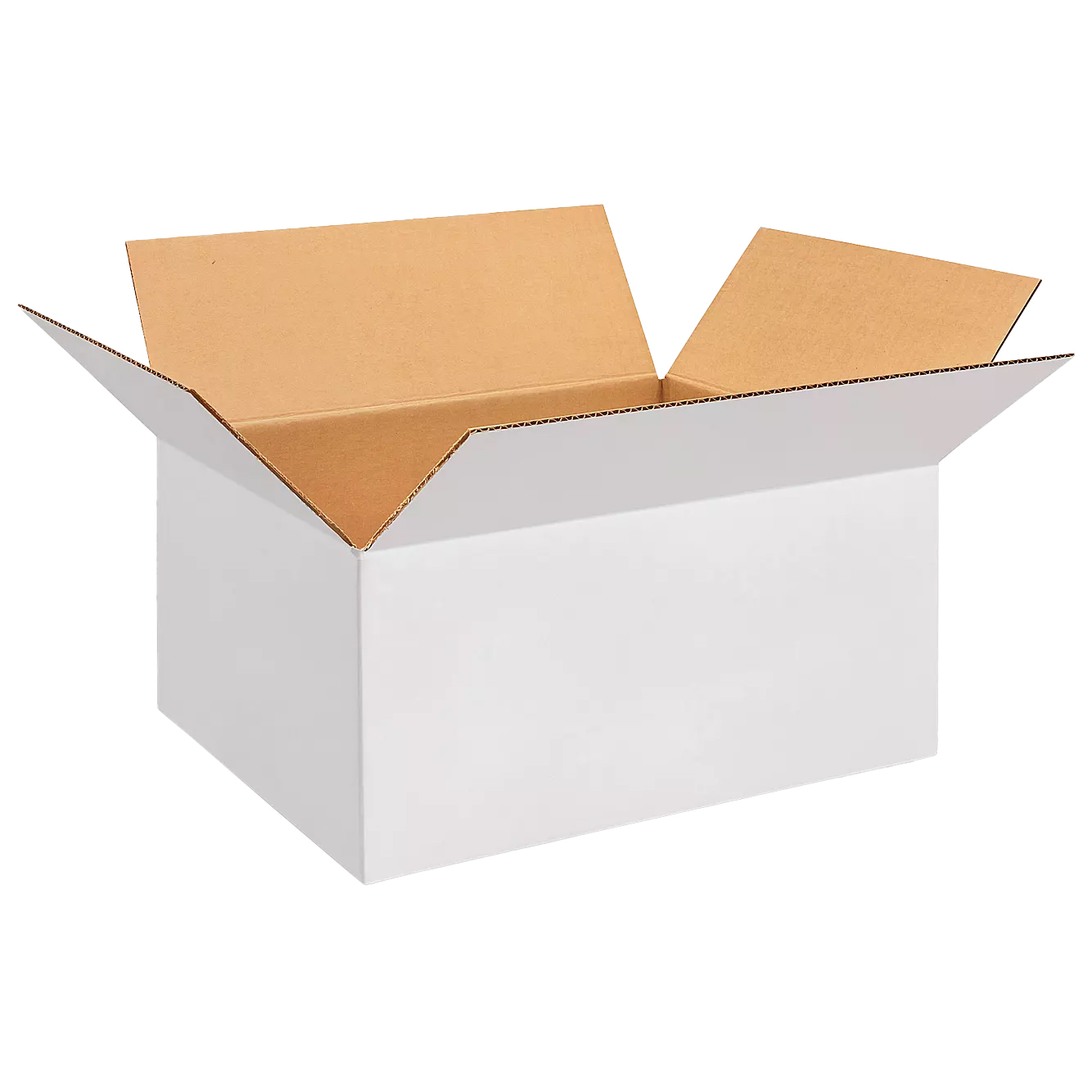 caixa-modelo-americano_branco_embalsantos.jpg Caixa Cartão Duplo Modelo Americano Branco Exterior + Kraft Interior - Várias Medidas Disponíveis! – Norpack - Image 1