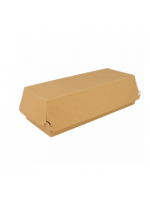 Caixa Cartão Sandes "Panini" Kraft 26,5x12,2x7 CM Pack 50 - Take Away – Norpack - Image 3
