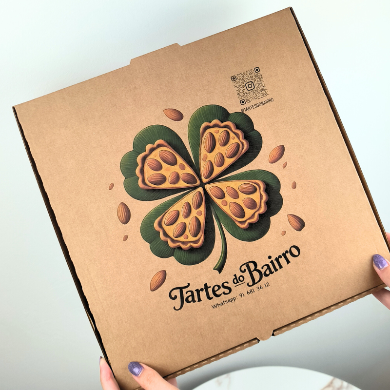 caixa-pizza-1.png Caixas Cartão Kraft para Pizza / Envio Discos Vinil 33x33x4cm c/Impressão 1 Face – Norpack - Image 1