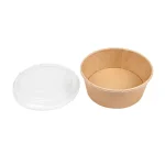 Caixa Cartão Kraft Redonda c/Tampa 750ml Pack 25 - Take Away – Norpack - Image 4
