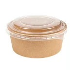 Caixa Cartão Kraft Redonda c/Tampa 750ml Pack 25 - Take Away – Norpack