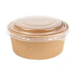 Caixa Cartão Kraft Redonda c/Tampa 750ml Pack 25 - Take Away – Norpack - Image 5