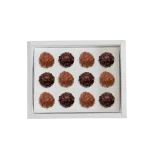 Caixa Cartolina Branca c/ Tampa PVC p/ 12 Brigadeiros – Norpack - Image 4