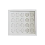 Caixa Cartolina Branca c/ Tampa PVC p/ 20 Brigadeiros – Norpack - Image 3