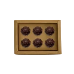 Caixa Cartolina Kraft c/ Tampa PVC p/ 6 Brigadeiros – Norpack - Image 4