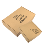 Caixa Postal Kraft "Este Pacote Contém Amor" – Envio de Encomendas com Estilo – Norpack
