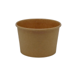 Caixa Cartão p/Alimentar Kraft 240ml s/ Tampa - Take Away / Sobremesa / Gelado / Sopa - Pack 25 unidades – Norpack