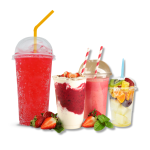 Copo Sobremesa / Açai / Bebida c/ Tampa Oval c/ furo - Várias Capacidades Disponíveis – Norpack