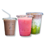 Copo Compostável Sobremesa / Açai / Bebida c/ Tampa Plana c/ furo Pack 50 unidades - Várias Capacidades Disponíveis – Norpack