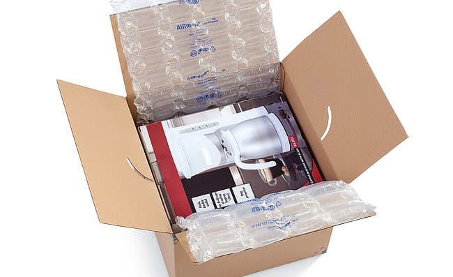 Bobine de Plástico Almofada/Bolsa de ar CUSHION 25my 400mmx250mmx250mtrs para Máquina AIRmove®1 - O sistema de almofada de ar certo para pequenas necessidades de embalagem! Ideal para Objetos Largos e Delicados! – Norpack - Image 2